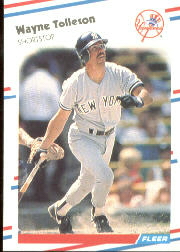 1988 Fleer Baseball Cards      223     Wayne Tolleson